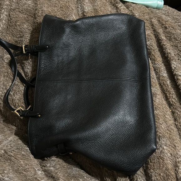NWOT MK LEATHER TOTE BLACK - Picture 3 of 5